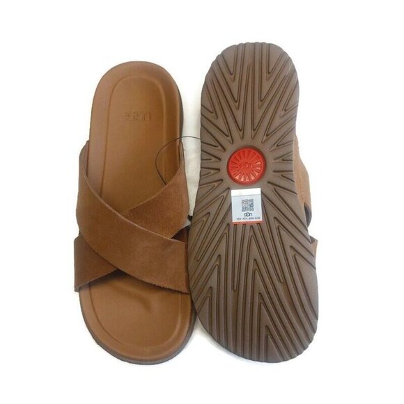 UGG Wainscott Slide Mens Size 9 Casual Sandal Chestnut Brown 1124902 - Picture 7 of 8